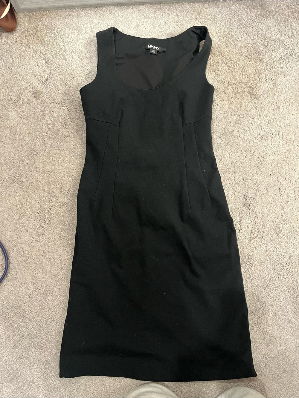 VTG DKNY Black Midi Dress